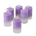 AuraDecor Wax Lavender Fragrance Votive Candles (Purple)